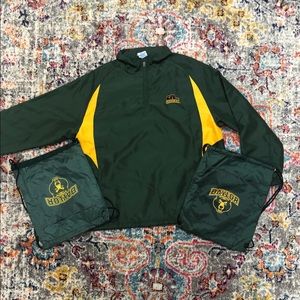 Baylor Windshirt AND 2 Baylor Drawstring Bags